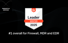 Ranked #1 overall for Firewall, MDR, and EDR